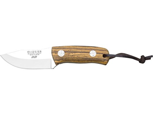 Joker Bushcraft Messer Erizo CB75, Bocote Holzgriff, Gürtelmesser mit MOVA Stahlklinge 7,5 cm, inkl. brauner Lederscheide, Werkzeug zum Angeln, Jagen, Camping und Wandern Joker Bushcraft Messer Erizo CB75, Bocote Holzgriff, Gürtelmesser mit MOVA Stahlklinge 7,5 cm, inkl. brauner Lederscheide, Werkzeug zum Angeln, Jagen, Camping und Wandern von Joker