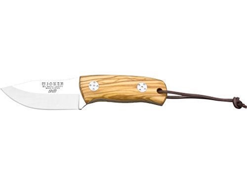 Joker Bushcraft Messer Erizo CO75, Olivenholznholzgriff, Gürtelmesser mit 7,5 cm MOVA Stahlklinge, inkl. brauner Lederscheide, Werkzeug zum Angeln, Jagen, Camping und Wandern Joker Bushcraft Messer Erizo CO75, Olivenholznholzgriff, Gürtelmesser mit 7,5 cm MOVA Stahlklinge, inkl. brauner Lederscheide, Werkzeug zum Angeln, Jagen, Camping und Wandern von Joker