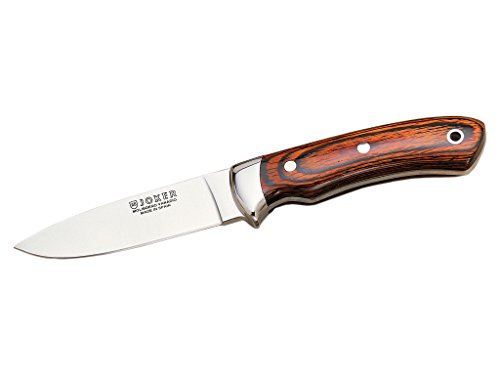 Joker Full Tang Überlebensmesser Pantera CR16, Stamina-Holzgriff, Gürtelmesser mit 9,5 cm MOVA-Klinge, inkl. brauner Lederscheide, Werkzeug zum Angeln, Jagen, Camping und Wandern Joker Full Tang Überlebensmesser Pantera CR16, Stamina-Holzgriff, Gürtelmesser mit 9,5 cm MOVA-Klinge, inkl. brauner Lederscheide, Werkzeug zum Angeln, Jagen, Camping und Wandern von Joker