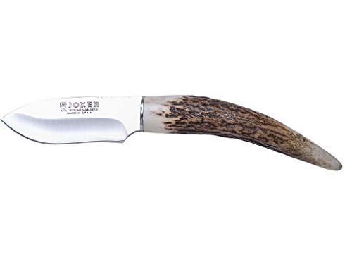 Joker Jagdmesser CC57 Topo, Hirschhorngriff, 7,5 cm Klinge aus MOVA-Stahl, Gürtelmesser mit brauner Scheide, Werkzeug zum Angeln, Jagen, Camping und Wandern Joker Jagdmesser CC57 Topo, Hirschhorngriff, 7,5 cm Klinge aus MOVA-Stahl, Gürtelmesser mit brauner Scheide, Werkzeug zum Angeln, Jagen, Camping und Wandern von Joker