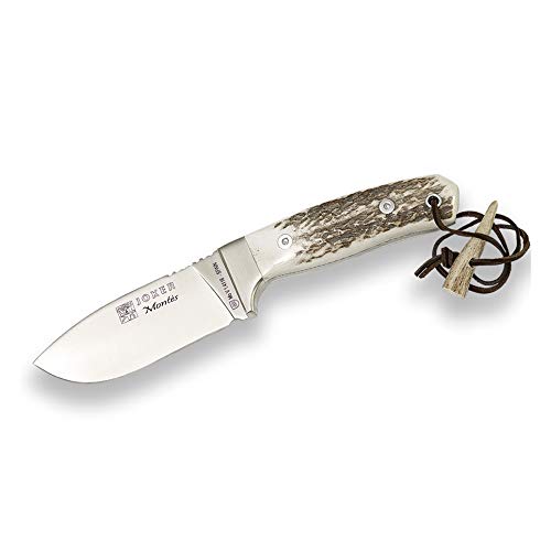 Joker Jagdmesser Montés CC18, ganz, Hirschhorngriff, 10 cm Klinge, braune Lederscheide, Angel-, Jagd-, Camping- und Trekkingwerkzeug Joker Jagdmesser Montés CC18, ganz, Hirschhorngriff, 10 cm Klinge, braune Lederscheide, Angel-, Jagd-, Camping- und Trekkingwerkzeug von Joker