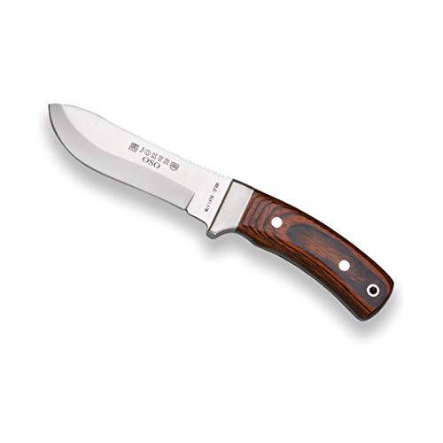 Joker Jagdmesser Oso CR49, Klinge 12 cm MOVA, roter Holzgriff, braune Lederscheide, Angelgerät, Jagd, Camping und Wandern Joker Jagdmesser Oso CR49, Klinge 12 cm MOVA, roter Holzgriff, braune Lederscheide, Angelgerät, Jagd, Camping und Wandern von Joker