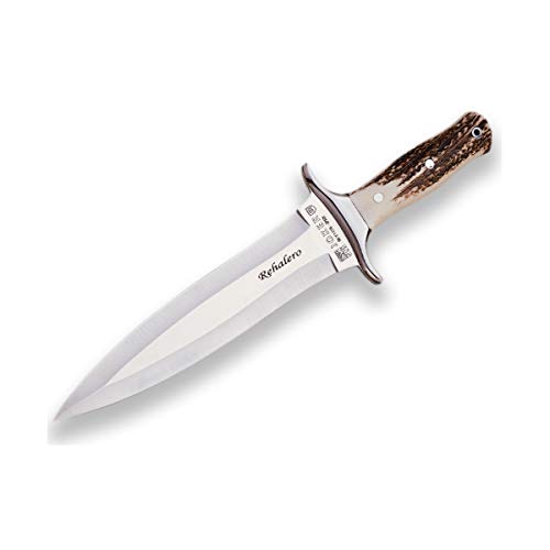Joker Jagdmesser Rehalero CC10 mit Hirschhorngriff, MOVA-Klinge 23,5 cm, braune Lederscheide, 520 Gramm, insgesamt 36,5 cm, Angelgerät, Jagd, Camping und Wandern Joker Jagdmesser Rehalero CC10 mit Hirschhorngriff, MOVA-Klinge 23,5 cm, braune Lederscheide, 520 Gramm, insgesamt 36,5 cm, Angelgerät, Jagd, Camping und Wandern von Joker