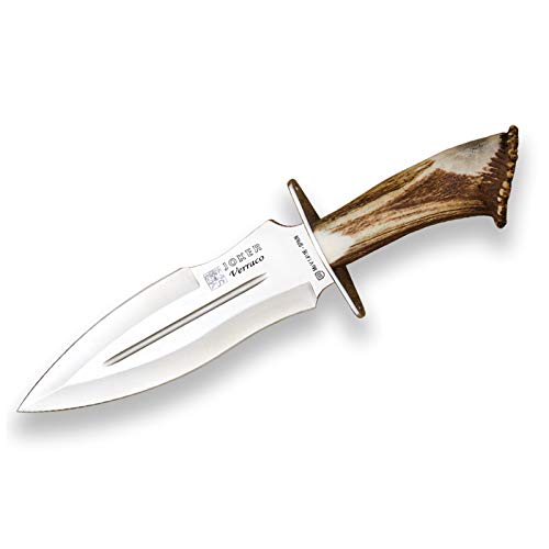 Joker-Jagdmesser Verraco CN42, Hirschgeweihgriff, 26 cm MOVA-Klinge, Ledertasche, Angelgerät, Jagd, Camping und Wandern. Joker-Jagdmesser Verraco CN42, Hirschgeweihgriff, 26 cm MOVA-Klinge, Ledertasche, Angelgerät, Jagd, Camping und Wandern. von Joker