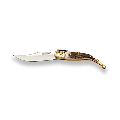 Joker Jerezana Taschenmesser Sevillana NC02 mit Messingzwinge, Hirschhorngriff, MOVA-Klinge 7,5 cm, Angelgerät, Jagd, Camping und Wandern Joker Jerezana Taschenmesser Sevillana NC02 mit Messingzwinge, Hirschhorngriff, MOVA-Klinge 7,5 cm, Angelgerät, Jagd, Camping und Wandern von Joker
