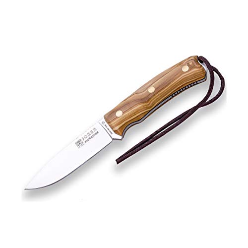 Joker Sport-Jagdmesser Bushcrafter CO120, Gürtelmesser mit braune Lederscheide, 10,5 cm Klinge aus Böhler N695, Olivenholznholzgriff, Werkzeug zum Angeln, Jagen, Camping und Wandern Joker Sport-Jagdmesser Bushcrafter CO120, Gürtelmesser mit braune Lederscheide, 10,5 cm Klinge aus Böhler N695, Olivenholznholzgriff, Werkzeug zum Angeln, Jagen, Camping und Wandern von Joker