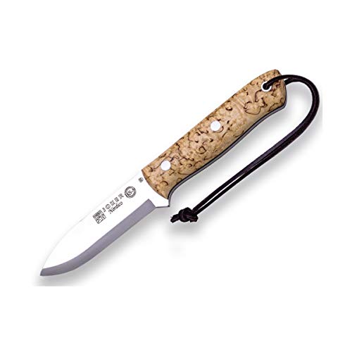 Joker Sport-Jagdmesser Nordico CL119-P, Griff aus lockigem Birkenholz und 10 cm Klinge aus Böhler K720 Kohlenstoffstahl, braune Lederscheide, Werkzeug zum Angeln, Jagen, Camping und Wandern Joker Sport-Jagdmesser Nordico CL119-P, Griff aus lockigem Birkenholz und 10 cm Klinge aus Böhler K720 Kohlenstoffstahl, braune Lederscheide, Werkzeug zum Angeln, Jagen, Camping und Wandern von Joker