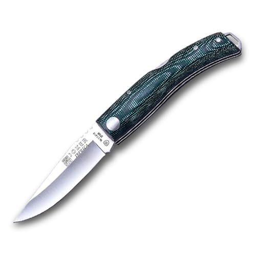 Joker Sport Klappmesser ibérica NV138, micarta grün Griff, Klinge 7,5 cm MOVA, mit Lederband, Fischen, Camping- und Wanderwerkzeug Joker Sport Klappmesser ibérica NV138, micarta grün Griff, Klinge 7,5 cm MOVA, mit Lederband, Fischen, Camping- und Wanderwerkzeug von Joker
