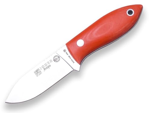 Joker Survival Knife BS9 Avispa CN117, Gürtelmesser mit Canvasgriff Micarta orange, 8 cm Klinge aus Sandvik 14C28N und Kydex Scheide, Werkzeug zum Fischen, Jagen, Camping und Wandern Joker Survival Knife BS9 Avispa CN117, Gürtelmesser mit Canvasgriff Micarta orange, 8 cm Klinge aus Sandvik 14C28N und Kydex Scheide, Werkzeug zum Fischen, Jagen, Camping und Wandern von Joker