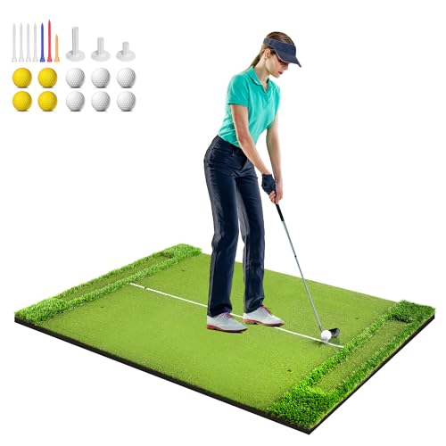 Golfmatte 150 x 120cm, Golf Abschlagmatte, Golf Übungsmatte mit 10 Golfbällen & 3 Gummi-Tees, 6 Abschlagpositionen, für Indoor und Outdoor Golftraining Golfmatte 150 x 120cm, Golf Abschlagmatte, Golf Übungsmatte mit 10 Golfbällen & 3 Gummi-Tees, 6 Abschlagpositionen, für Indoor und Outdoor Golftraining von Jolitac