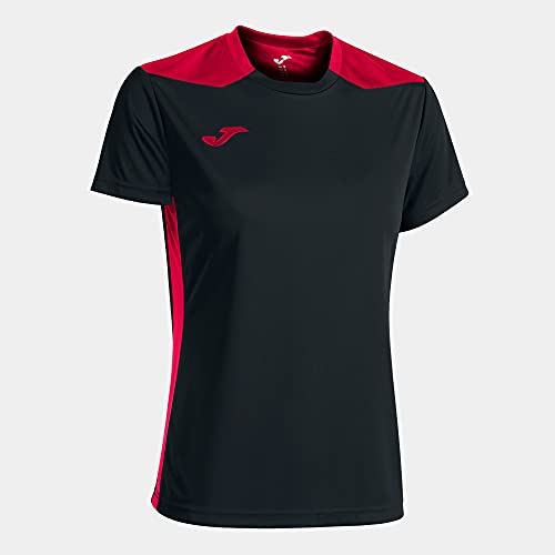 Joma Championship VI Kurzarm-T-Shirt Schwarz Rot, 901265.106.L Joma Championship VI Kurzarm-T-Shirt Schwarz Rot, 901265.106.L von Joma