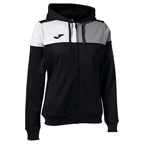 Joma Jacke mit kapuze frau Crew V schwarz grau weiss Joma Jacke mit kapuze frau Crew V schwarz grau weiss von Joma