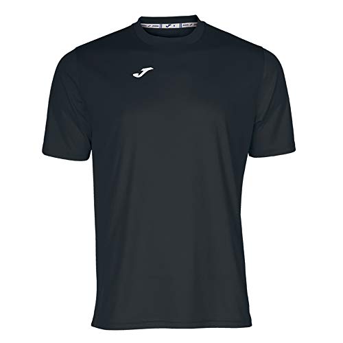 Joma - Herren Kurzarm-Sport-T-Shirt - Leicht und atmungsaktiv - Ideal für alle Sportarten - Combi 4XS-3XS- Schwarz von Joma