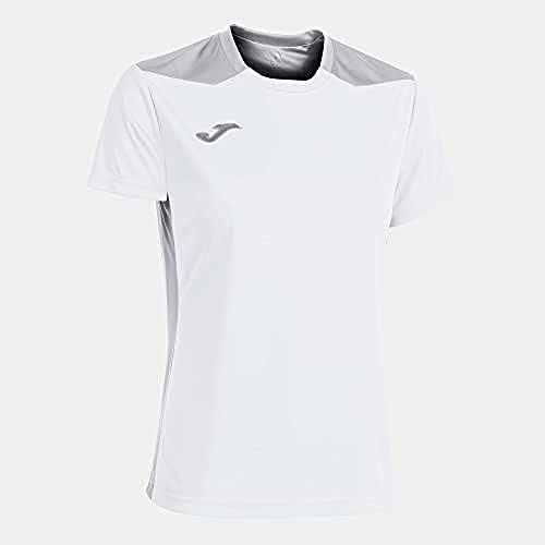 Joma Championship Vi Damen-T-Shirt, Damen, Unterhemd, 901265.211.XL, Weiß-Grau, XL Joma Championship Vi Damen-T-Shirt, Damen, Unterhemd, 901265.211.XL, Weiß-Grau, XL von Joma