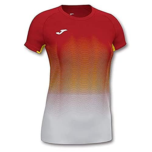 Joma Damen Elite Vii Laufshirt, Rot/Weiß, L Joma Damen Elite Vii Laufshirt, Rot/Weiß, L von Joma
