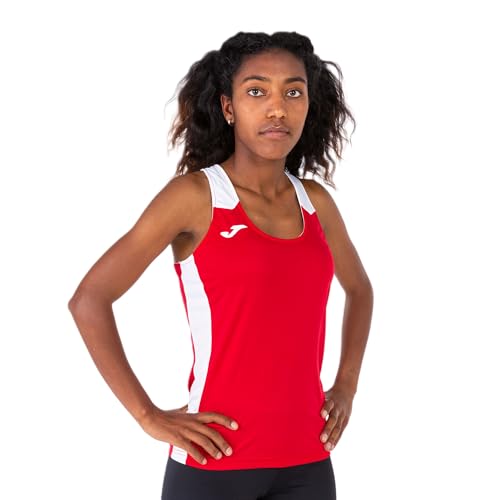 Joma Débardeur Femme Record II XL Rot/Weiß von Joma