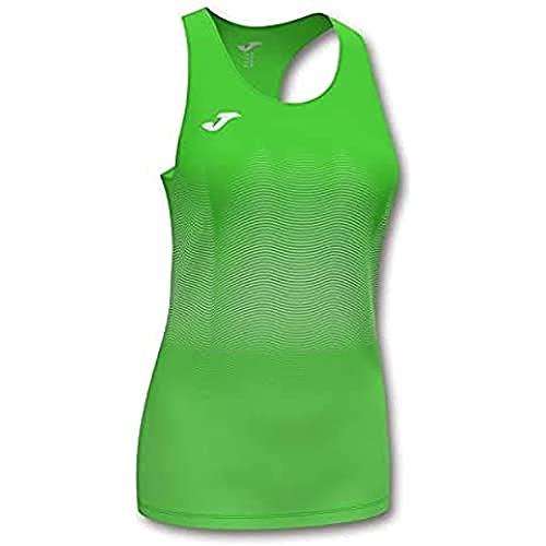 Joma Mädchen Elite Vii Lauf-Tanktop, Grün, XS von Joma