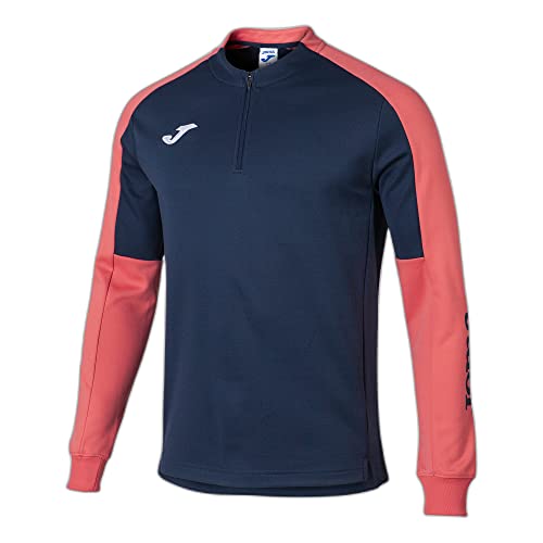 Joma Herren Eco Championship Sweatshirt, Marineblau, Neonorange, XXXXXXS von Joma