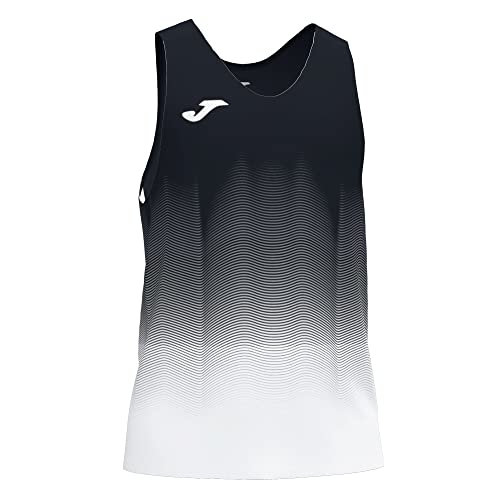 Joma Herren Elite Vii Ärmelloses Laufshirt, Schwarz-Weiss, M von Joma