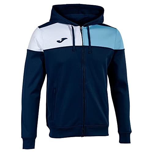 Joma Jacke mit kapuze mann Crew V marineblau himmelsblau weiss von Joma