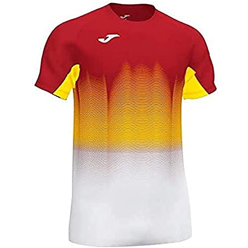 Joma Jungen Elite Vii Laufshirt mit kurzen Ärmeln, Rot/Weiß, XXS Joma Jungen Elite Vii Laufshirt mit kurzen Ärmeln, Rot/Weiß, XXS von Joma