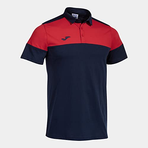 Joma Kurzarm-Poloshirt Mann Crew V Marineblau rot Joma Kurzarm-Poloshirt Mann Crew V Marineblau rot von Joma