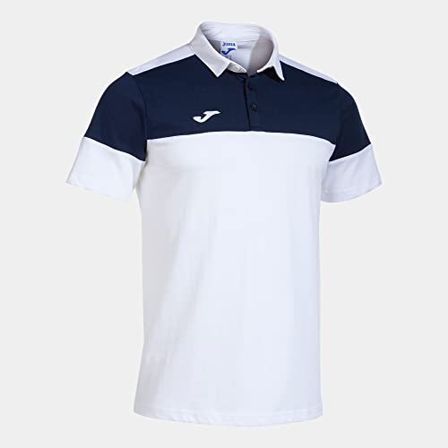 Joma Kurzarm-Poloshirt Mann Crew V Weiss Marineblau Joma Kurzarm-Poloshirt Mann Crew V Weiss Marineblau von Joma