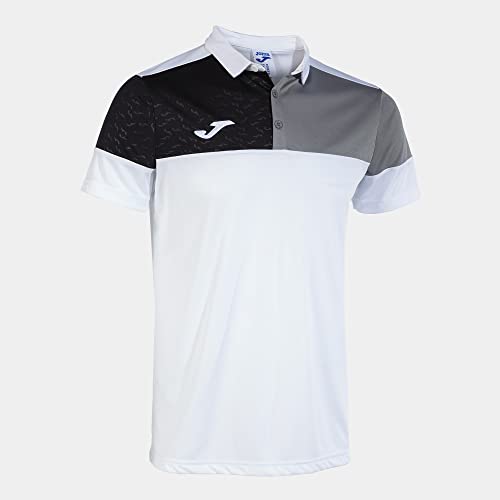 Joma Kurzarm-Poloshirt Mann Crew V Weiss grau schwarz von Joma