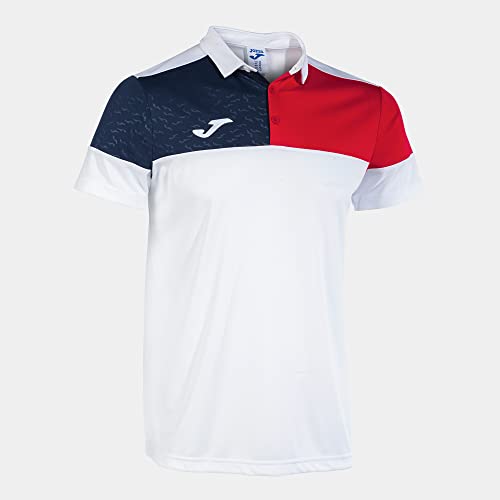 Joma Kurzarm-Poloshirt Mann Crew V Weiss rot Marineblau Joma Kurzarm-Poloshirt Mann Crew V Weiss rot Marineblau von Joma