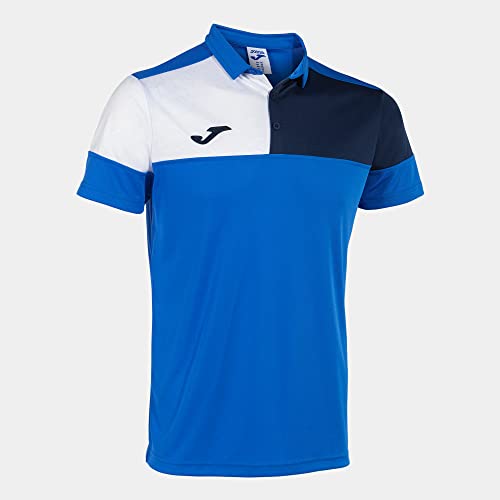 Joma Kurzarm-Poloshirt Mann Crew V königsblau Marineblau Weiss von Joma