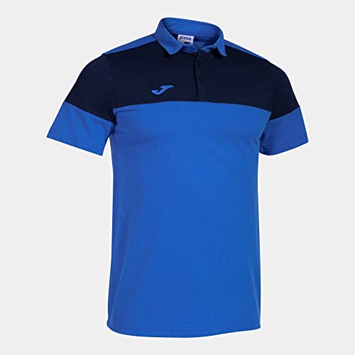 Joma Kurzarm-Poloshirt Mann Crew V königsblau Marineblau von Joma