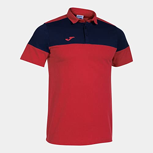 Joma Kurzarm-Poloshirt Mann Crew V rot Marineblau Joma Kurzarm-Poloshirt Mann Crew V rot Marineblau von Joma