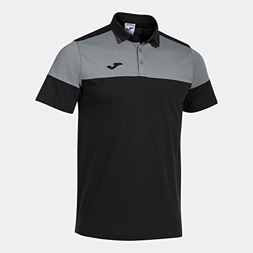 Joma Kurzarm-Poloshirt Mann Crew V schwarz grau Joma Kurzarm-Poloshirt Mann Crew V schwarz grau von Joma