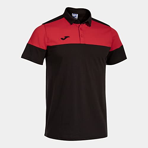 Joma Kurzarm-Poloshirt Mann Crew V schwarz rot Joma Kurzarm-Poloshirt Mann Crew V schwarz rot von Joma