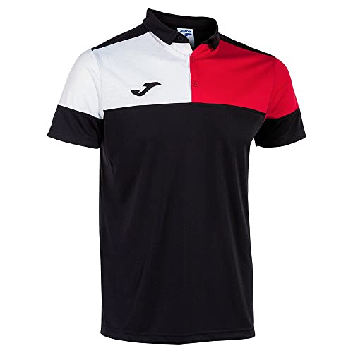 Joma Kurzarm-Poloshirt Mann Crew V schwarz rot weis von Joma