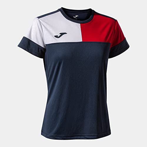 Joma Kurzarmshirt Frau Crew V Marineblau rot Weiss Joma Kurzarmshirt Frau Crew V Marineblau rot Weiss von Joma