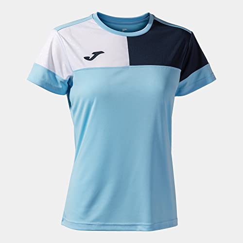 Joma Damen Kurzarmshirt Frau Crew V Tshirt, Himmelsblau/Marineblau/Weiß, M EU Joma Damen Kurzarmshirt Frau Crew V Tshirt, Himmelsblau/Marineblau/Weiß, M EU von Joma