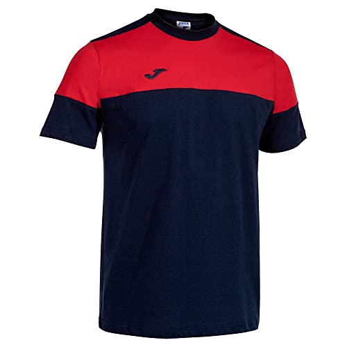 Joma Kurzarmshirt Mann Crew V marineblau rot von Joma