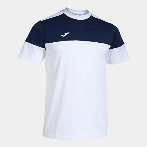 Joma Kurzarmshirt Mann Crew V Weiss Marineblau Joma Kurzarmshirt Mann Crew V Weiss Marineblau von Joma