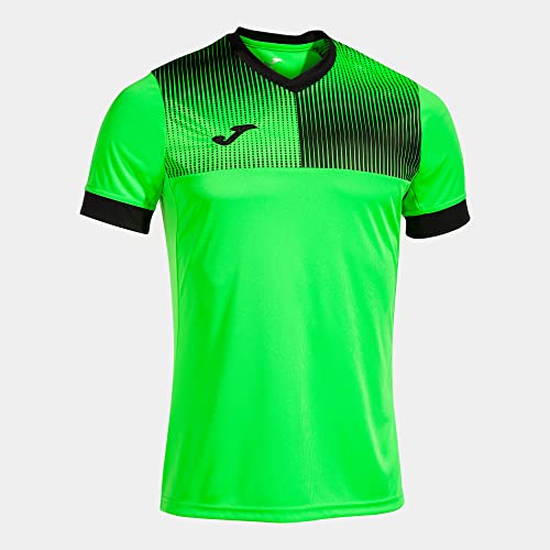 Joma Kurzarmshirt Mann Eco Supernova neongrün schwarz von Joma