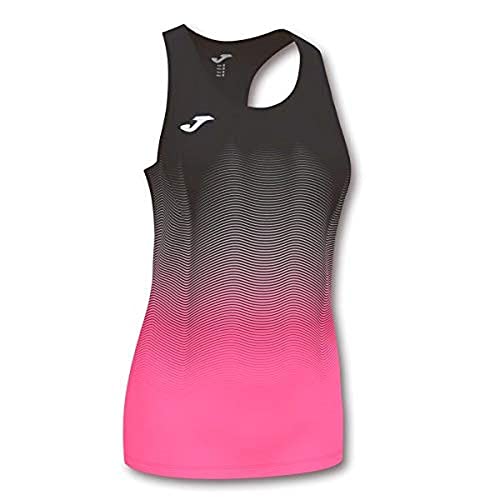 Joma Mädchen Elite Vii Lauf-Tanktop, Schwarz/Rosa, XXS Joma Mädchen Elite Vii Lauf-Tanktop, Schwarz/Rosa, XXS von Joma