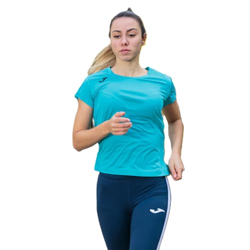 Joma T-Shirt Femme Record II, Unisex, türkis, 4XS-3XS von Joma