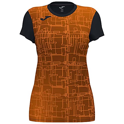 Joma Unisex 2XS Kurzarm-T-Shirt Elite VIII, Black ORANGE, XXS Joma Unisex 2XS Kurzarm-T-Shirt Elite VIII, Black ORANGE, XXS von Joma