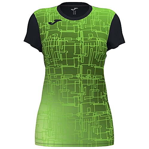 Joma Unisex 2XS Kurzarm-T-Shirt Elite VIII, Schwarz/Neongrün, XXS Joma Unisex 2XS Kurzarm-T-Shirt Elite VIII, Schwarz/Neongrün, XXS von Joma
