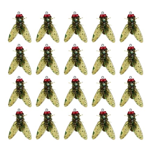 Jomewory Fliegen-Popper-Köder Barsch, Fliegensortiment Forellenbarsch,Effektives Fliegenfischen mit Trockenfliegen | Fliegenfischen: Exquisites Fliegenfischer-Set mit leuchtenden Farben für von Jomewory