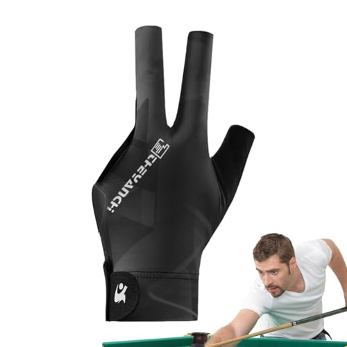 Jomewory -Handschuhe, Atmungsaktive 3-Finger-Handschuhe für Damen, 3-Hand-Finger-Sporthandschuhe für Billard, Anfänger, Damen, Herren, Teenager von Jomewory