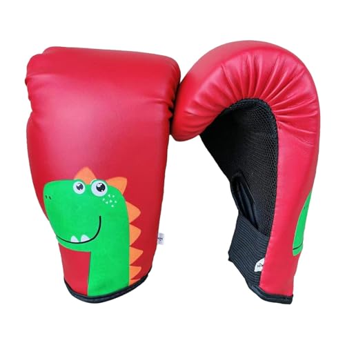 Jomewory Kinder-Kickbox-Handschuhe,Kinder-Sparring-Handschuhe - Jugend-PU-Sparringhandschuhe mit Cartoon-Muster - Schwere Boxsack-Handschuhe für Anfänger, Jugendliche, Boxtraining, Kampfsport-Zubehör von Jomewory