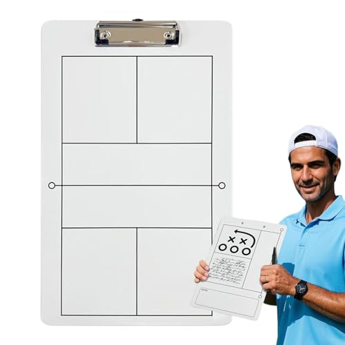 Pickleball -Coaching -Zwischenablage, Pickleball Training Board,Löschbares Coaching White Board | Umfassendes Tool für die Präsentationstraining für professionelle Trainer und von Jomewory