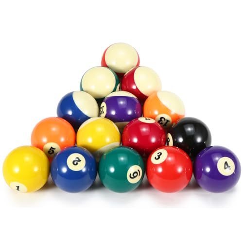 Jonlaki Billardkugeln, Poolbälle, Billard-Set, Billardkugel-Set, Harz, Billardball, Poolbälle für Freizeitspiele (M) von Jonlaki