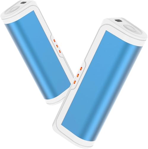 Jonwall Handwärmer Wiederaufladbar 2er-Pack, Tragbare Handwärmer Wiederverwendbare USB-Taschenwärmer mit 3 Wärmestufen, Mini Handwärmer für Camping, Golf, Warmes Geschenk für Frauen Männer Blau Jonwall Handwärmer Wiederaufladbar 2er-Pack, Tragbare Handwärmer Wiederverwendbare USB-Taschenwärmer mit 3 Wärmestufen, Mini Handwärmer für Camping, Golf, Warmes Geschenk für Frauen Männer Blau von Jonwall
